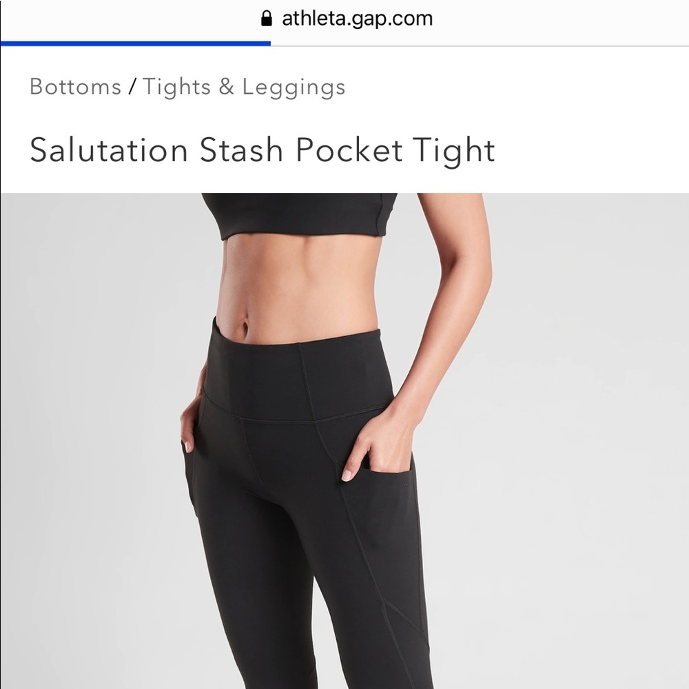 Brand New Athleta Leggings size Medium black